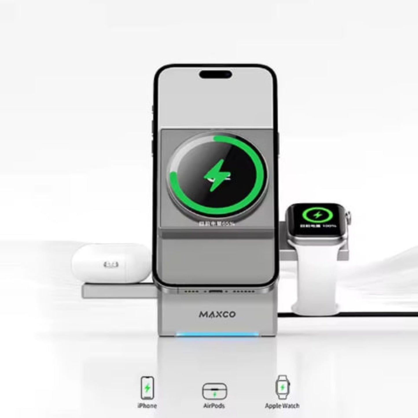 Chargeur Magnétique 3 en 1
