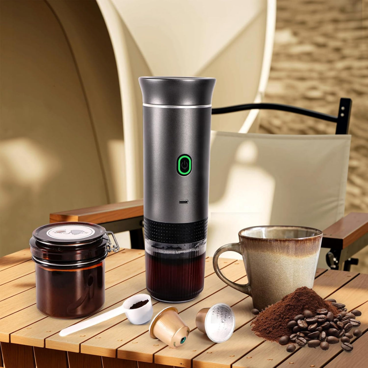 Cafetière électrique portable 3 en 1